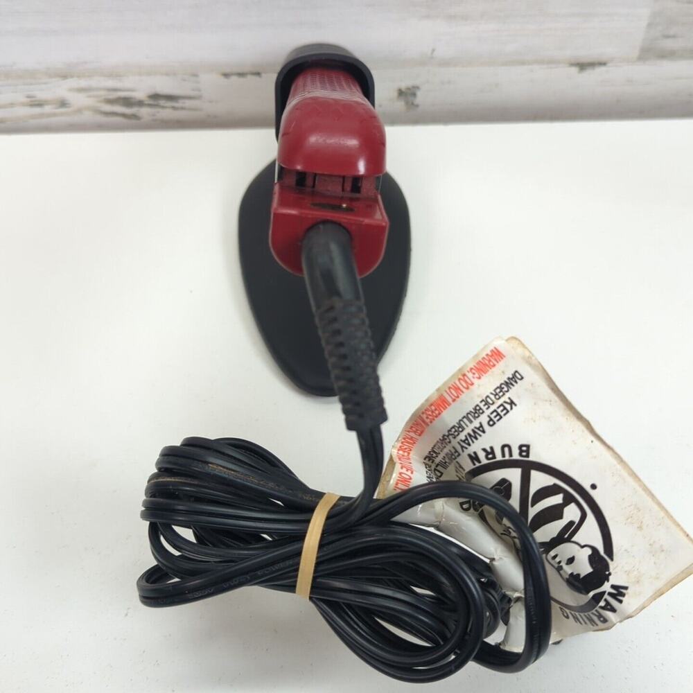 Style house 1656736 Black/Red‎ Professional Hair Styling Flat Iron 1.25" W/Base - Picture 9 of 9